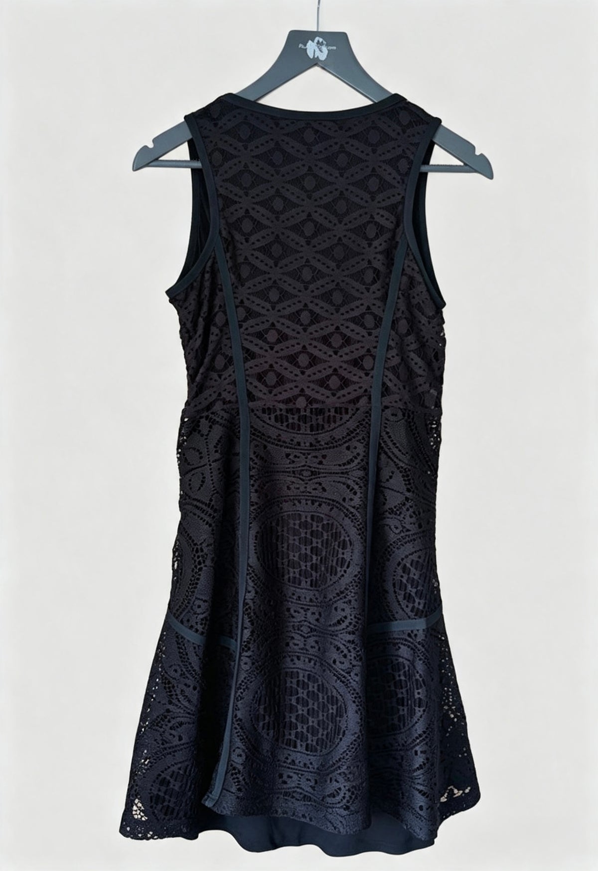 Desigual Black Lace Sleeveless Dress Size M New With Tags Fit And Flare