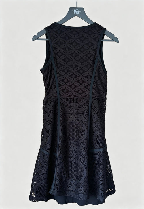 Desigual Black Lace Sleeveless Dress Size M New With Tags Fit And Flare