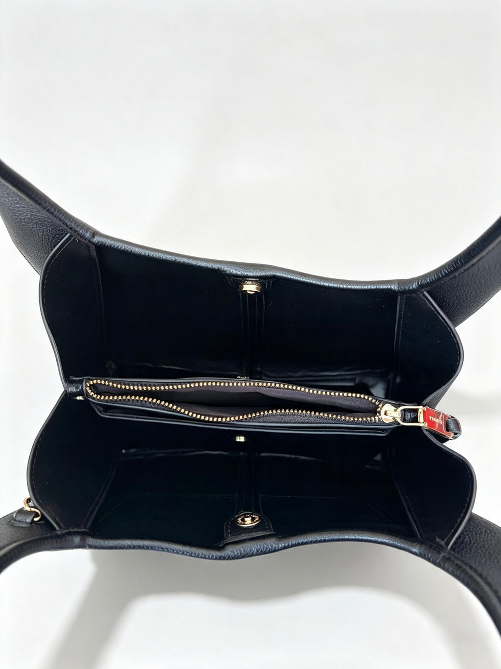 Carvela Black Hobo Bag Pebbled Faux Leather Gold Hardware Immaculate Condition