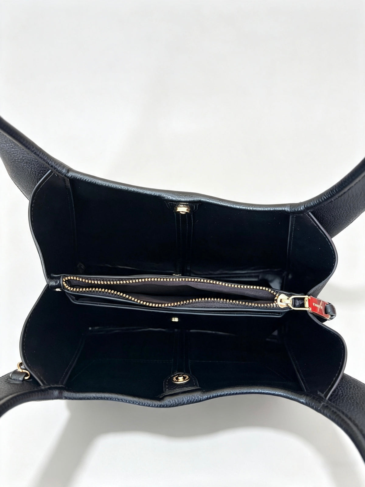 Carvela Black Hobo Bag Pebbled Faux Leather Gold Hardware Immaculate Condition