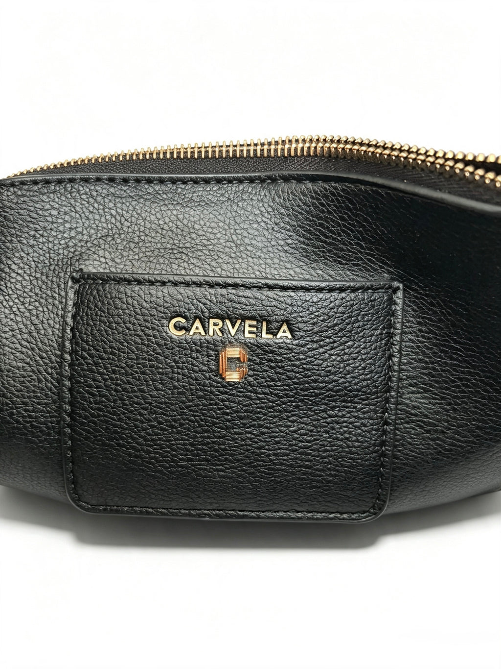 Carvela Black Hobo Bag Pebbled Faux Leather Gold Hardware Immaculate Condition